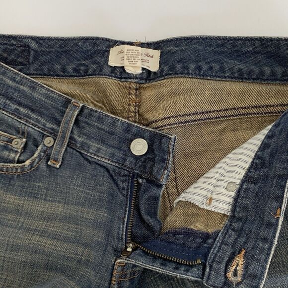 Vintage Abercrombie Fitch Jeans Women 8 Long Flare Dark Wash Premium Y2K 33x33 - Picture 3 of 11